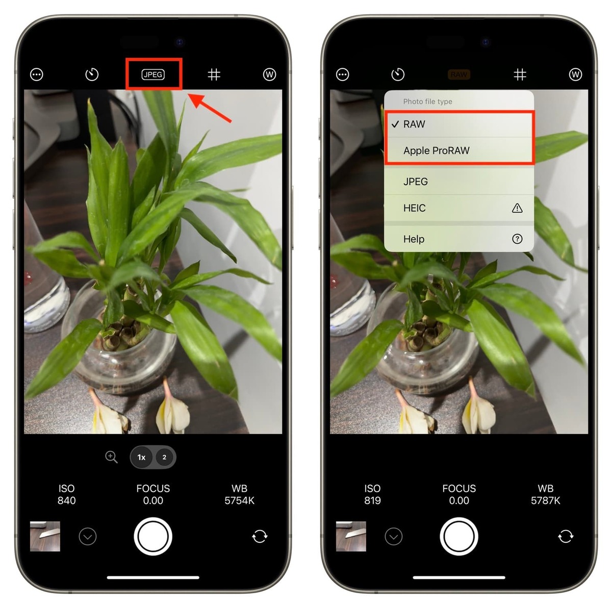 گرفتن عکسهای RAW در آیفون