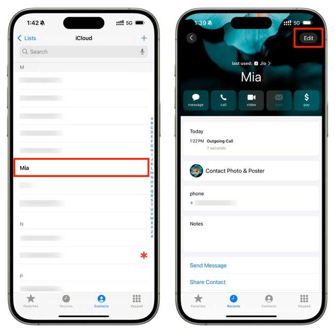 تنظیم Emergency Bypass برای یک مخاطب