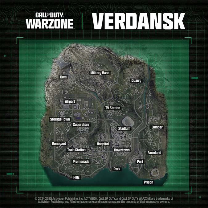 نقشه وردانسک کالاف دیوتی