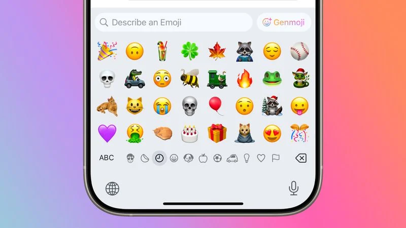 تغییرات  Genmoji در ios 18.4