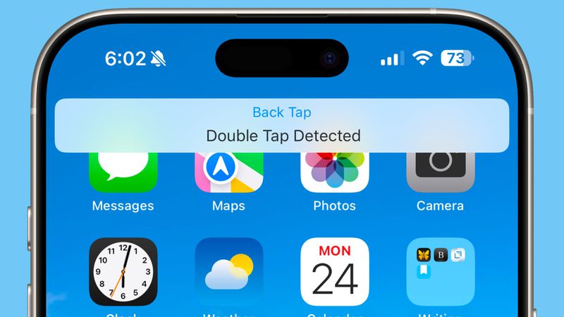 اعلان Back Tap در ios 18.4