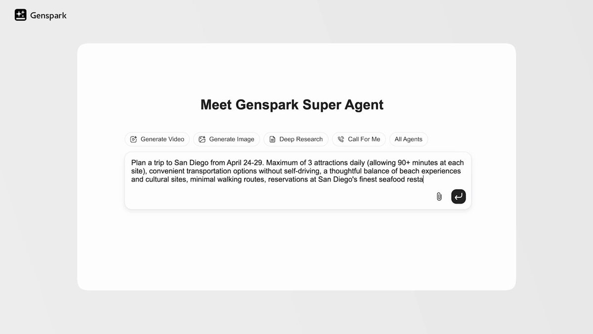 هوش مصنوعی Genspark Super Agent