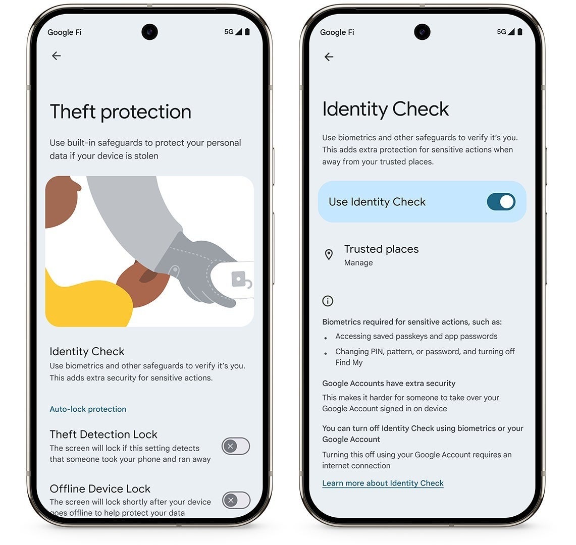 فعال کردن Identity Check در اندروید