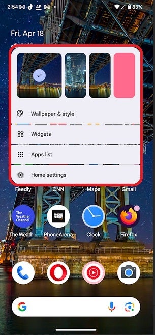 دسترسی سریع به لیست برنامه‌ها و ویجت‌ها در اندروید ۱۶