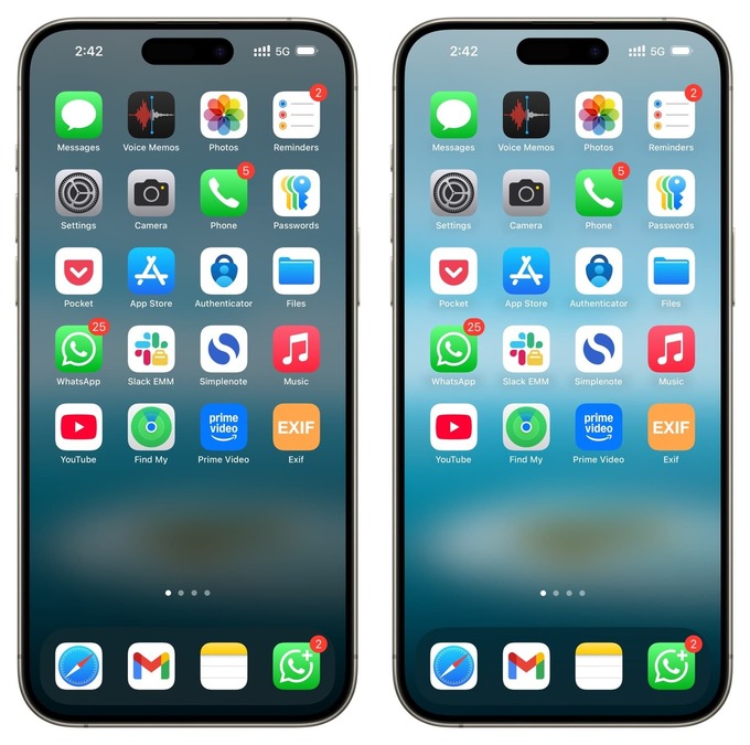 مقایسه والپیپر تیره و روشن