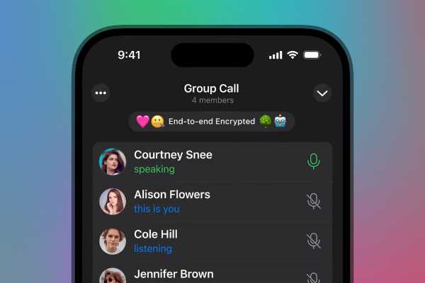 امنیت تماس های گروهی تلگرام