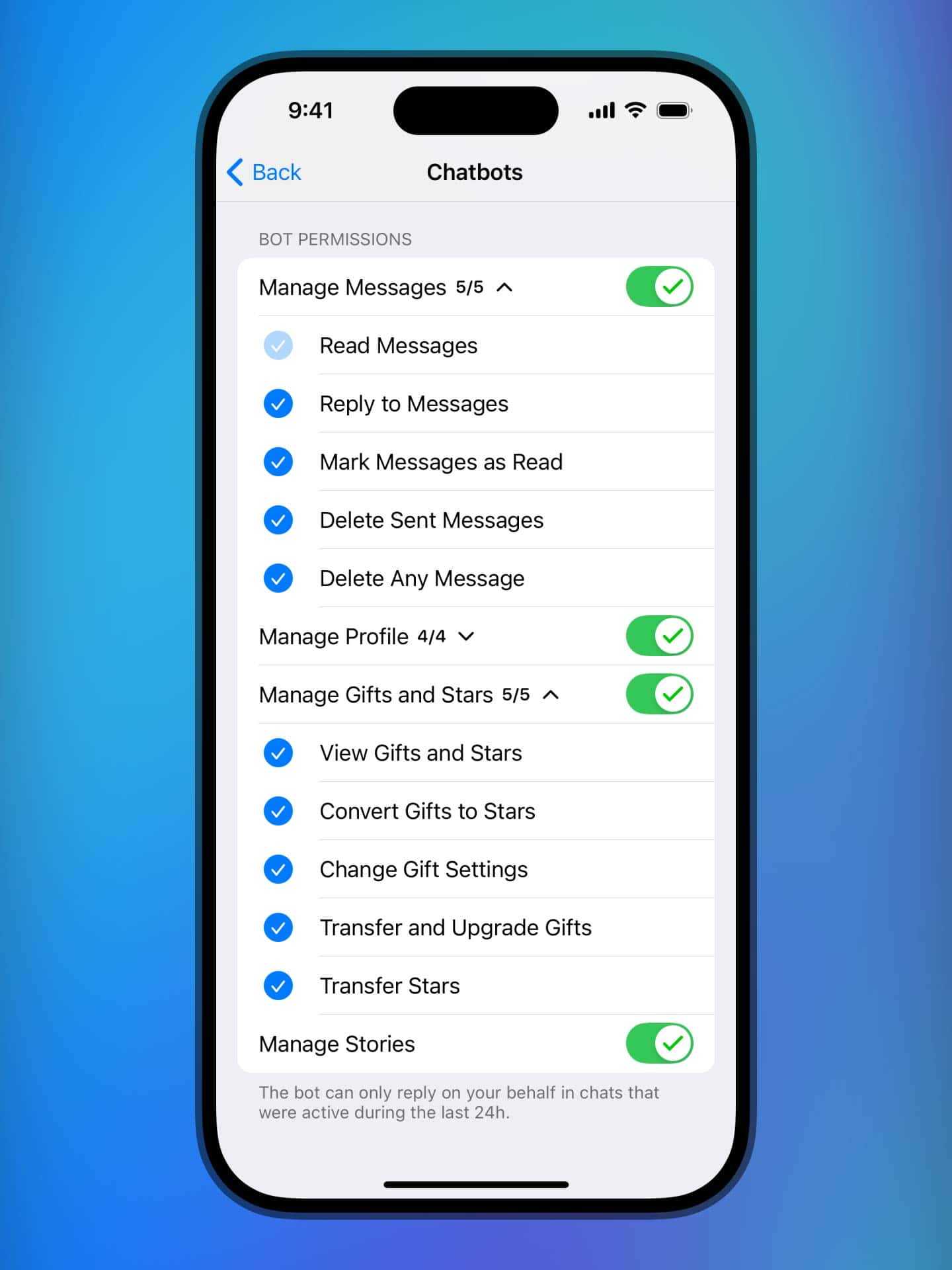 ربات هوش مصنوعی تلگرام برای مدیرت خودکار پیام ها