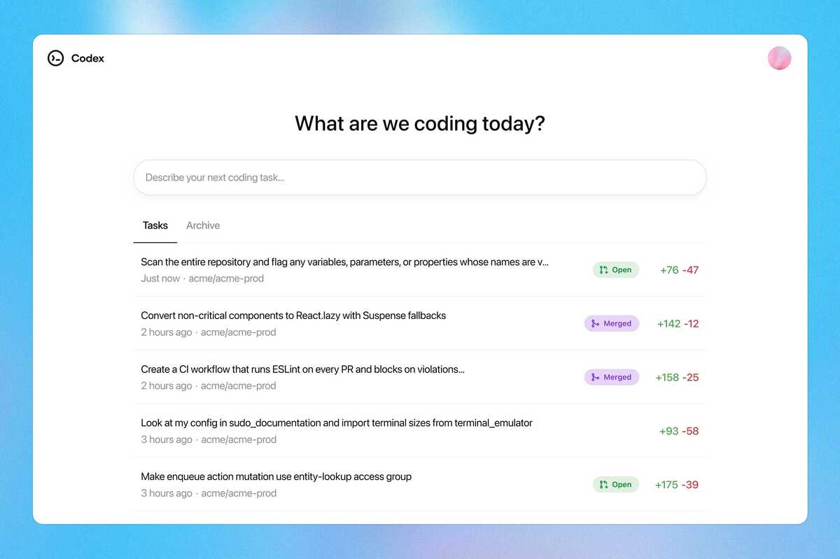 قابلیت codex در chatgpt