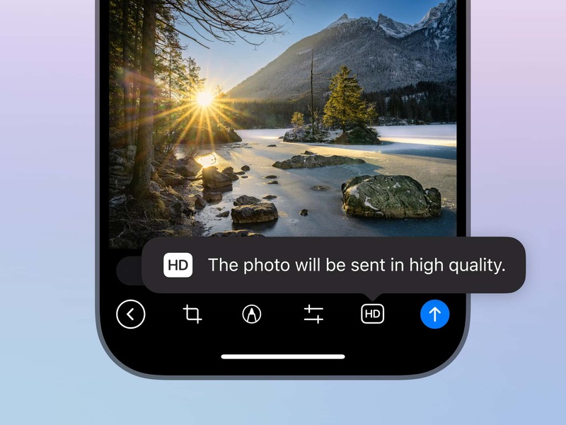 ارسال عکس‌های با کیفیت بالا در تلگرام