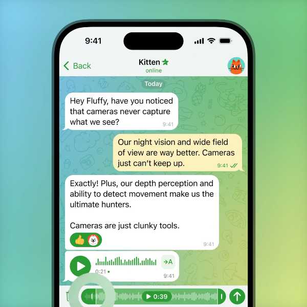 برش ویس های ضبط شده در تلگرام