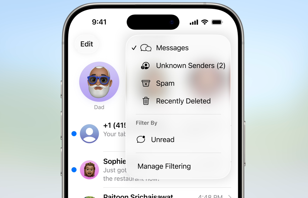 ويژگی های اپلکیشن Messages در iOS 26
