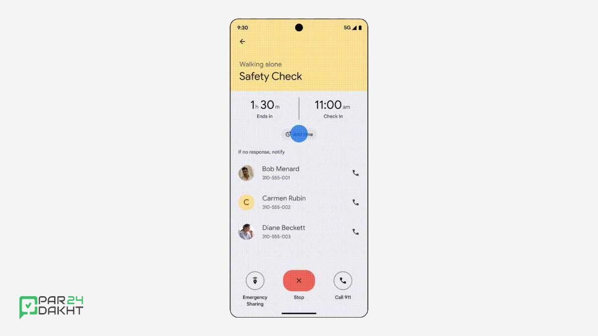 امنیت بیشتر  با Safety Check در اندروید ۱۶