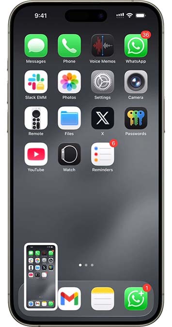 جلوگیری از پیش نمایش تمام صفحه اسکرین شات در iOS 26