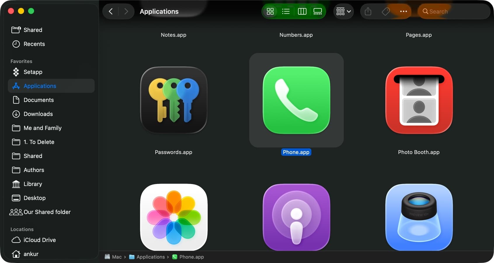 نصب و فعال‌سازی برنامه Phone در مک و آیپد