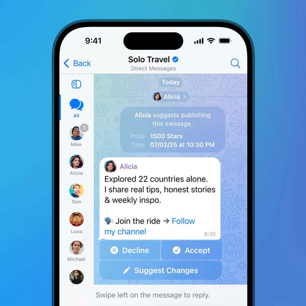 مدیریت پست های پیشنهادی در تلگرام