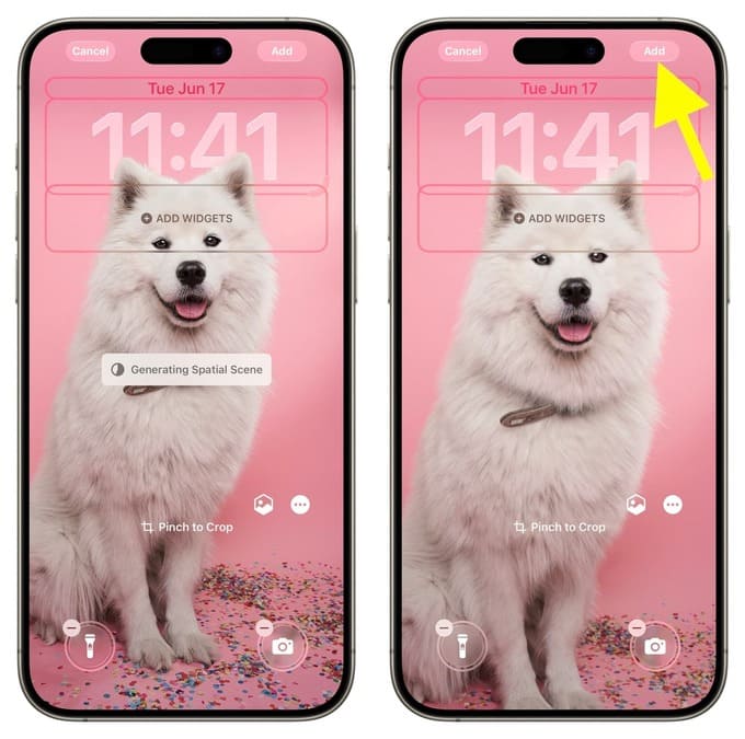 تنظیم والپیپر سه بعدی در iOS 26