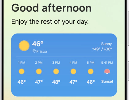 ویژگی Now Brief در لاک اسکرین