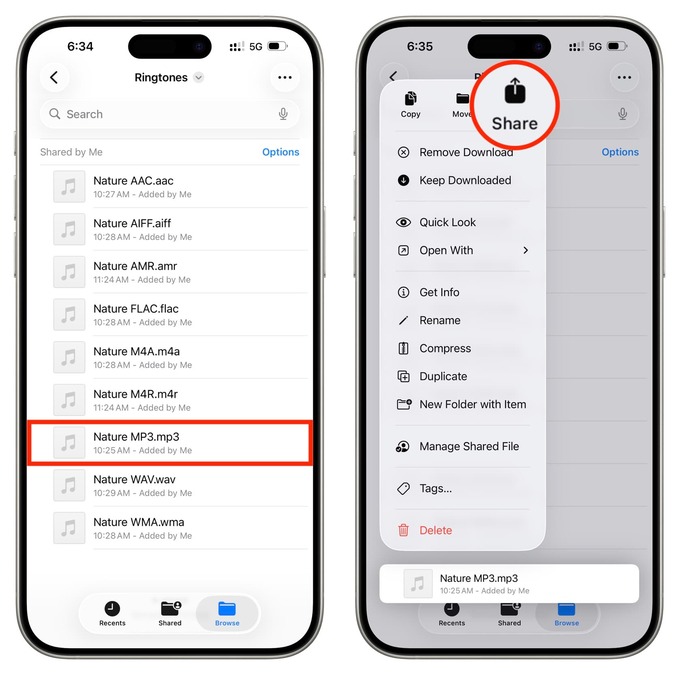 تنظیم آهنگ زنگ iOS 26