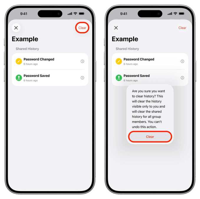 حذف رمزهای در آیفون