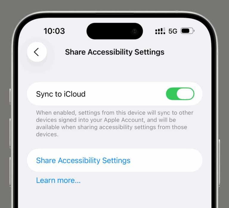 همگام سازی اشتراک گذاری دسترسی پذیری با ایکلود
