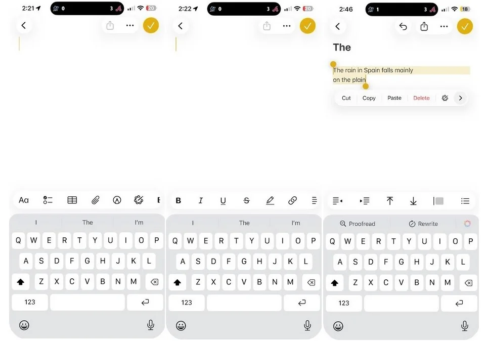 تغییرات نوار ابزار در iOS 26