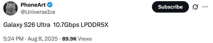 ارتقای چشمگیر حافظه در گلکسی S26 اولترا