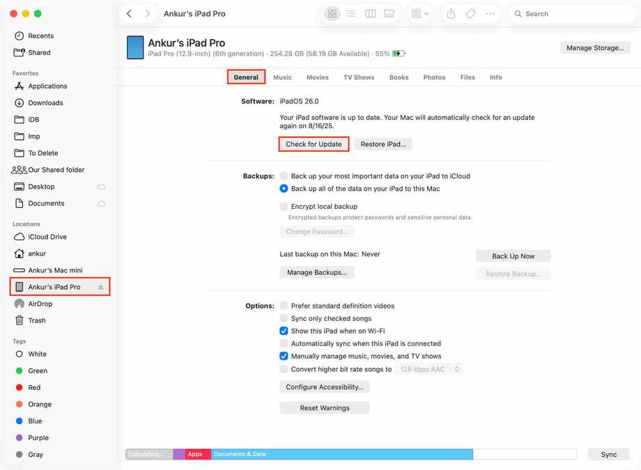 استفاده از کامپیوتر برای آپدیت آیفون