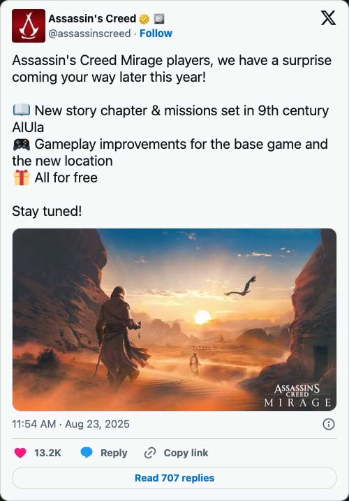 محتوای داستانی جدید برای Assassin’s Creed Mirage