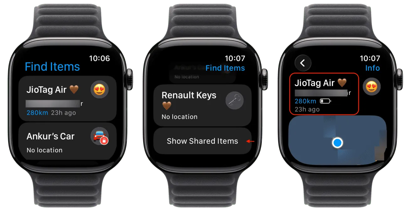 استفاده از اپلیکیشن Find Items در اپل واچ