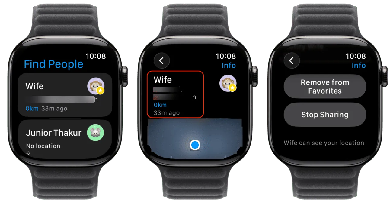 استفاده از اپلیکیشن Find People در اپل واچ