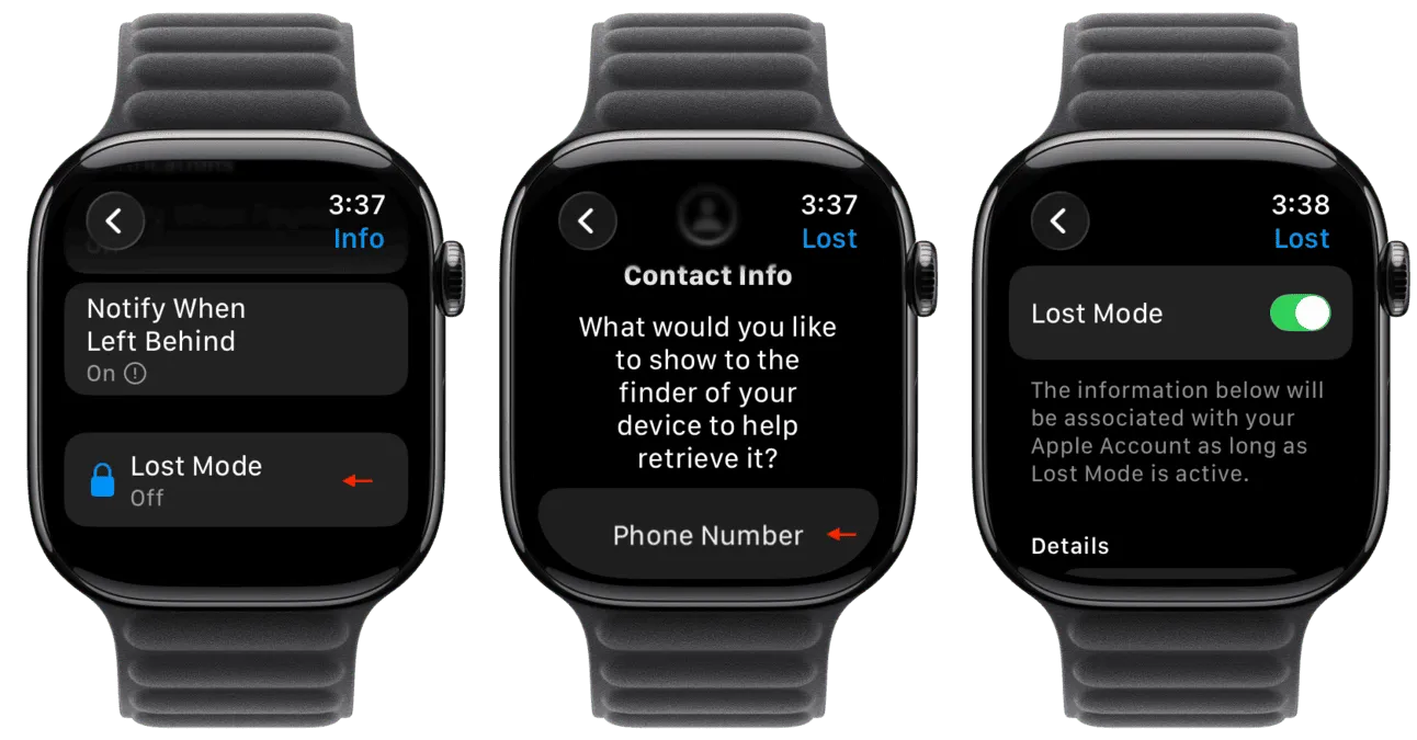 فعال‌سازی Lost Mode در اپل واچ