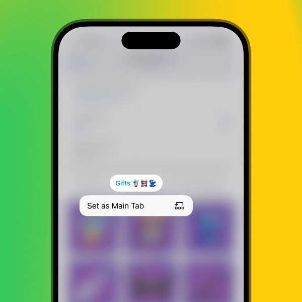 انتخاب تب پیش‌فرض پروفایل تلگرام