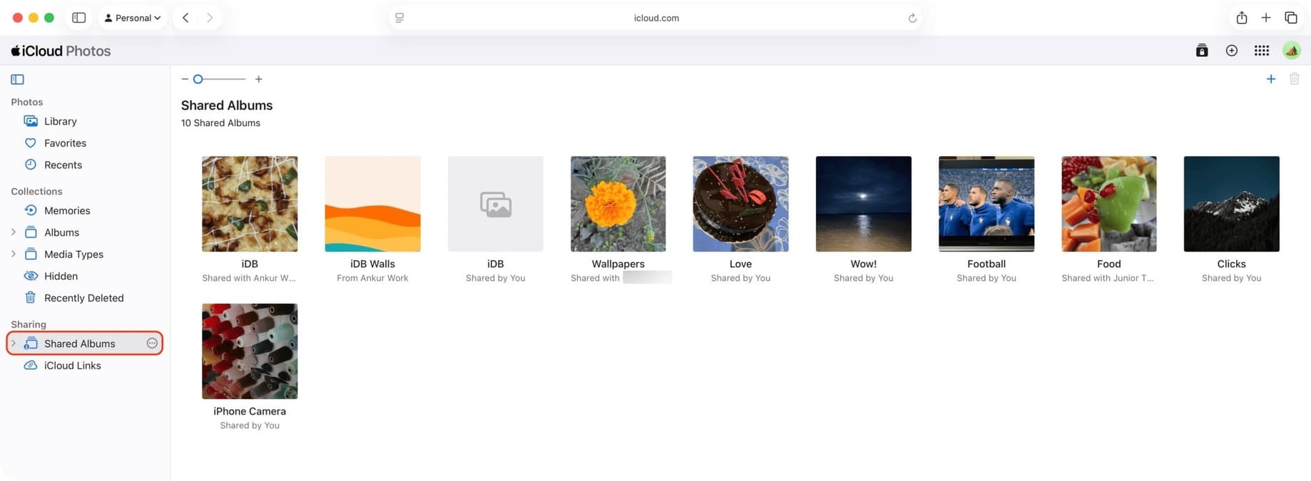 نسخه وب iCloud