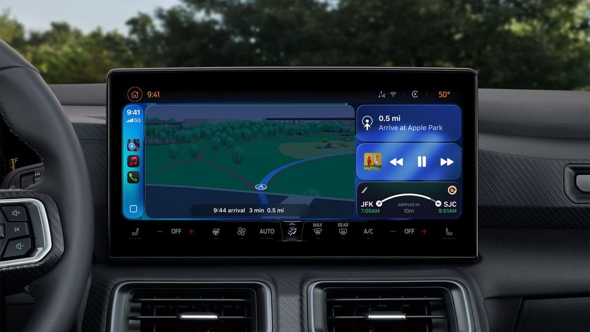 صفحه داشبورد CarPlay