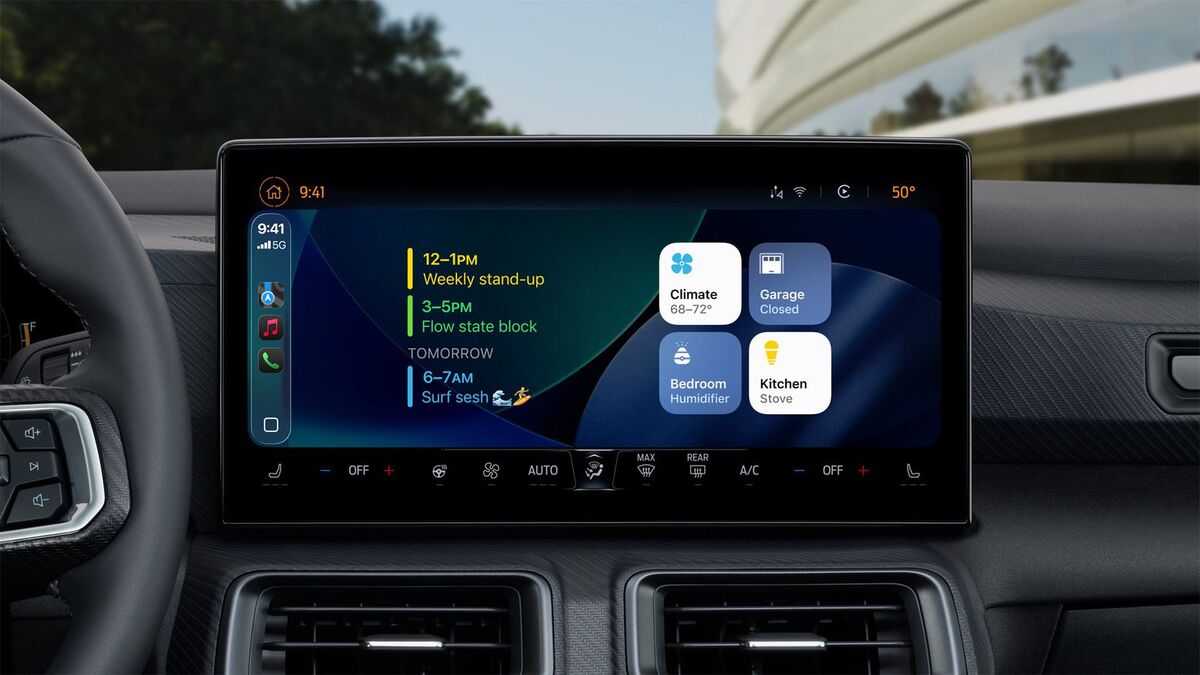 صفحه ویجت CarPlay