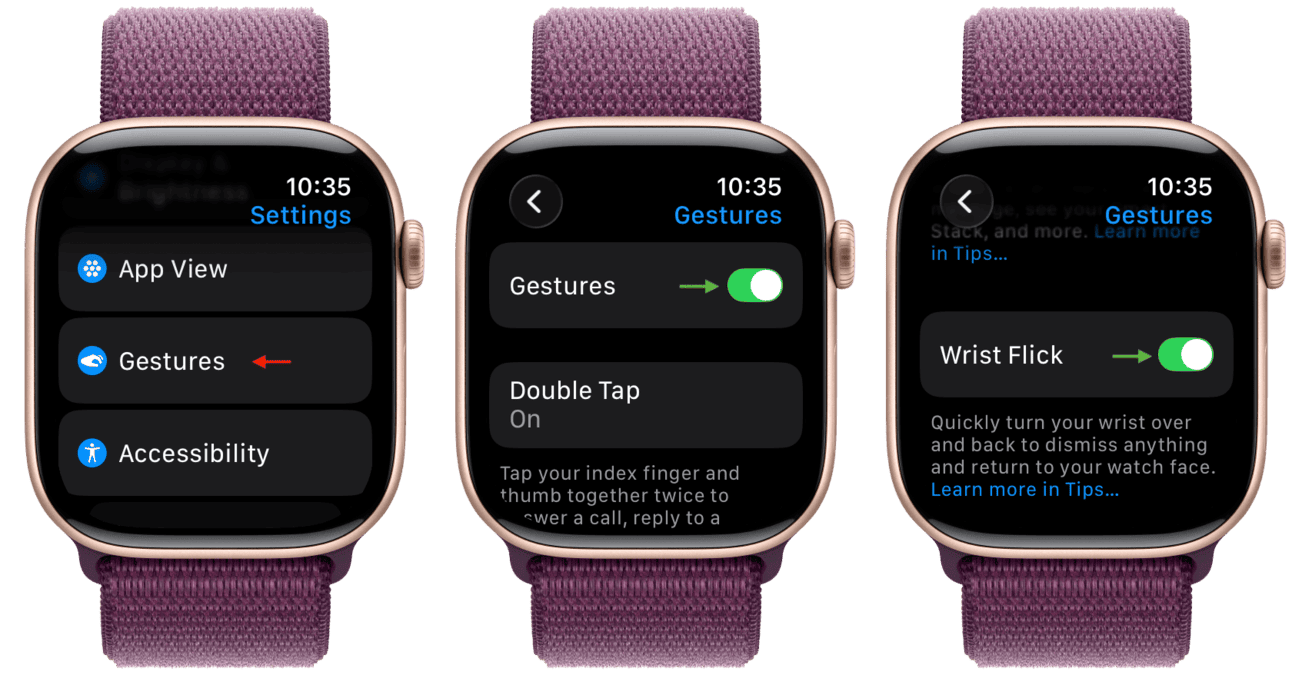 ژست جدید Wrist Flick در اپل واچ
