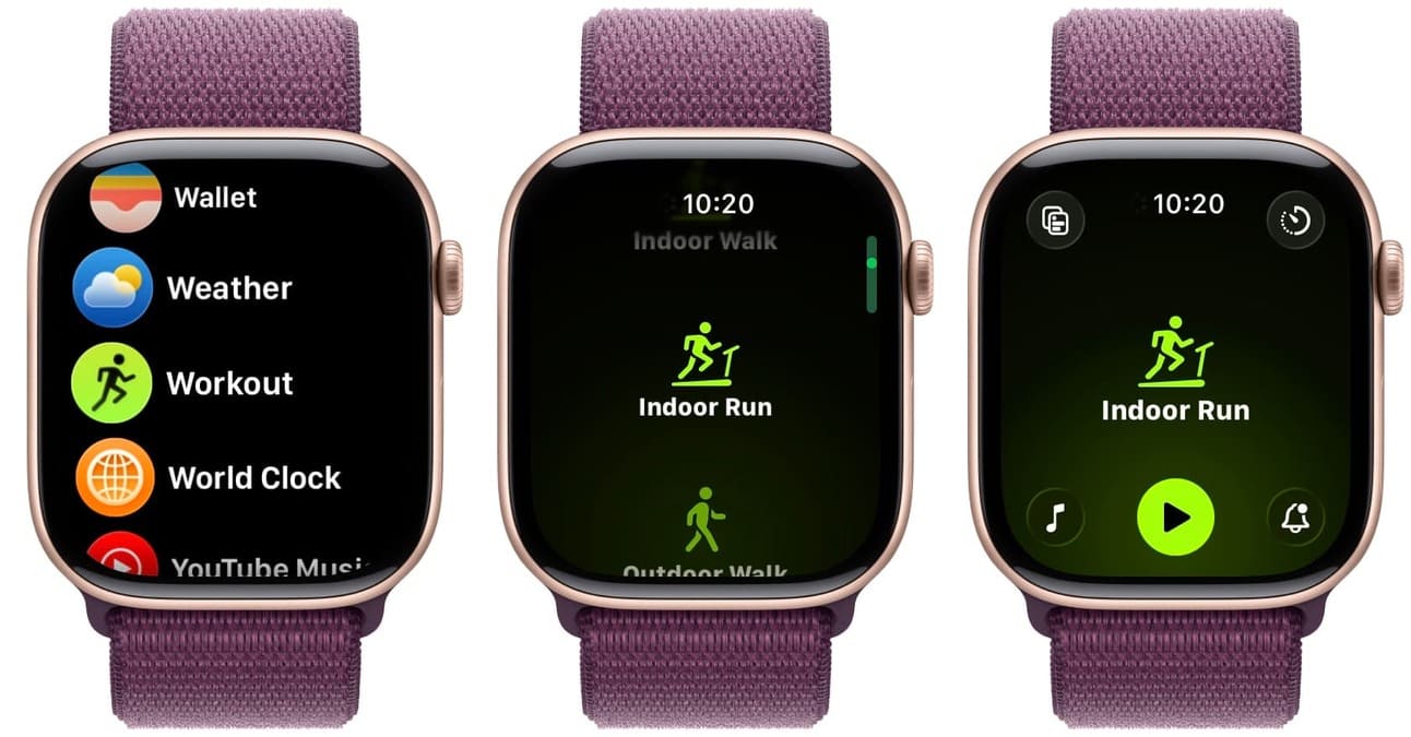 اپلیکیشن Workout اپل واچ