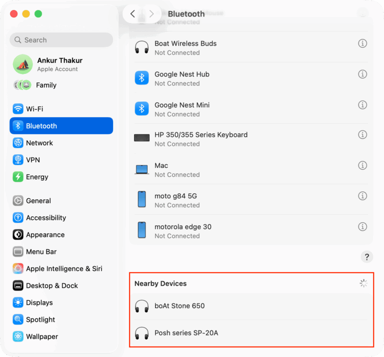 رفع مشکل پیدا نکردن هدفون بلوتوث در مک