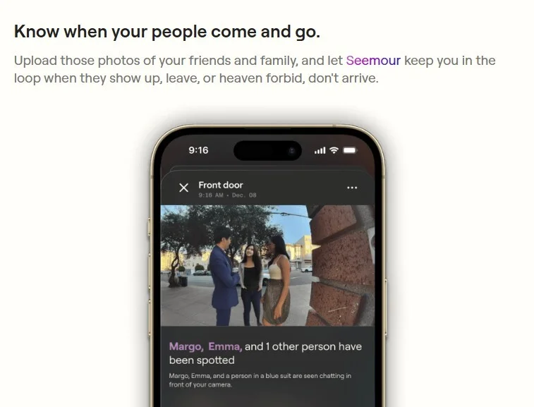 اپلکیشن هوش مصنوعی Seemour برای تحلیل فیلم های دوربین امنیتی