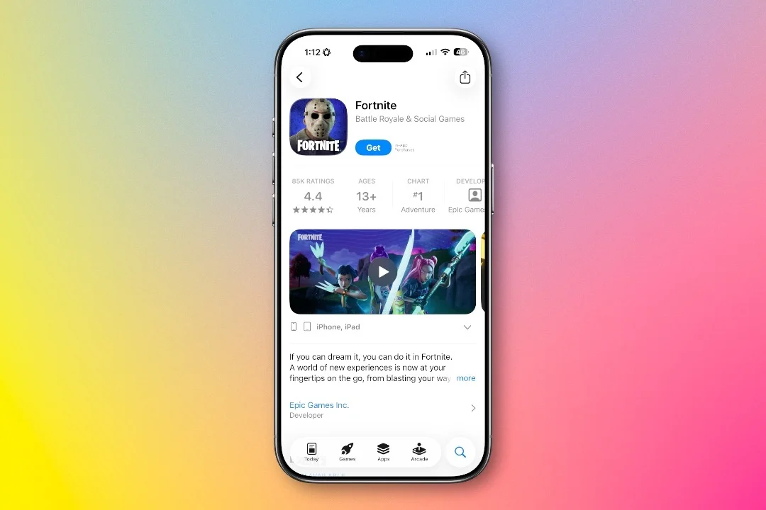 حذف فورتنایت از اپ استور