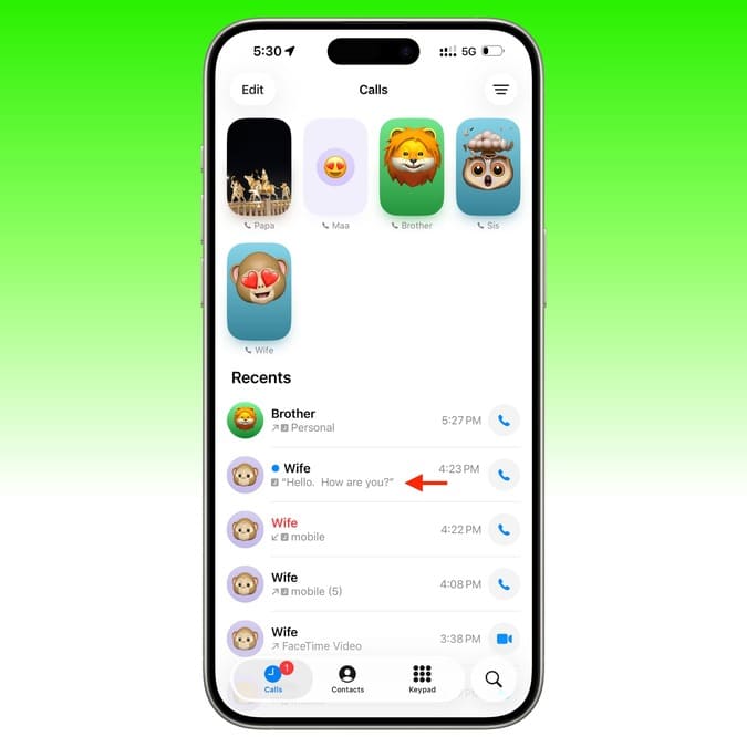خلاصه هوشمند پیام‌های صوتی در iOS 26