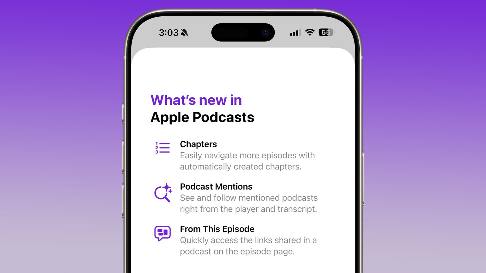 بهبودهای Podcasts در ios 26.2