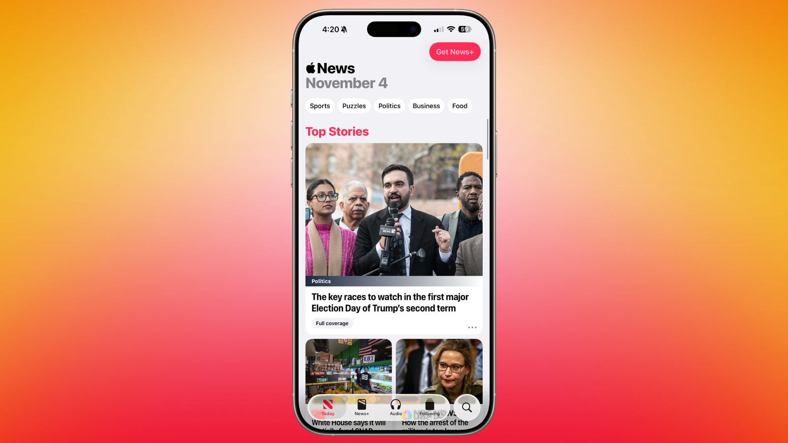 تغییر طراحی در Apple News در ios 26.2