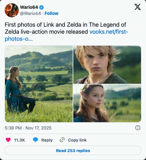 فیلم لایواکشن The Legend of Zelda