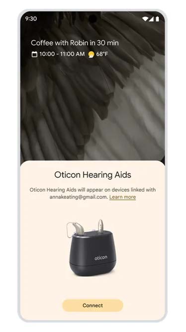 پشتیبانی از ابزارهای جانبی برای کم شنوایان اندروید ۱۶