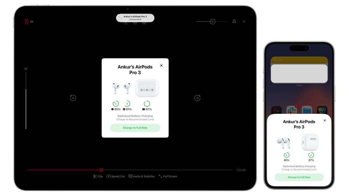 شارژ فوری ایرپاد تا ۱۰۰ درصد