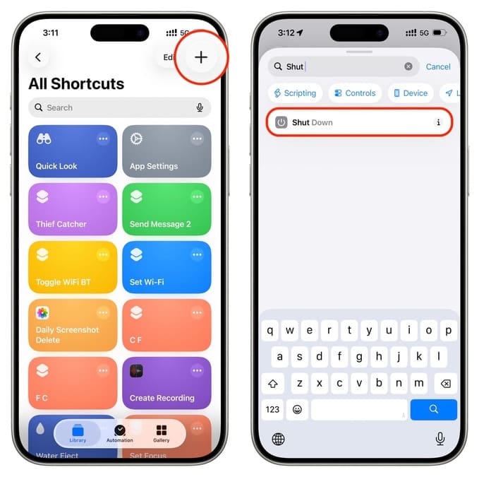 ساخت دکمه ریاستارت در هوم اسکرین آیفون مرحله اول
